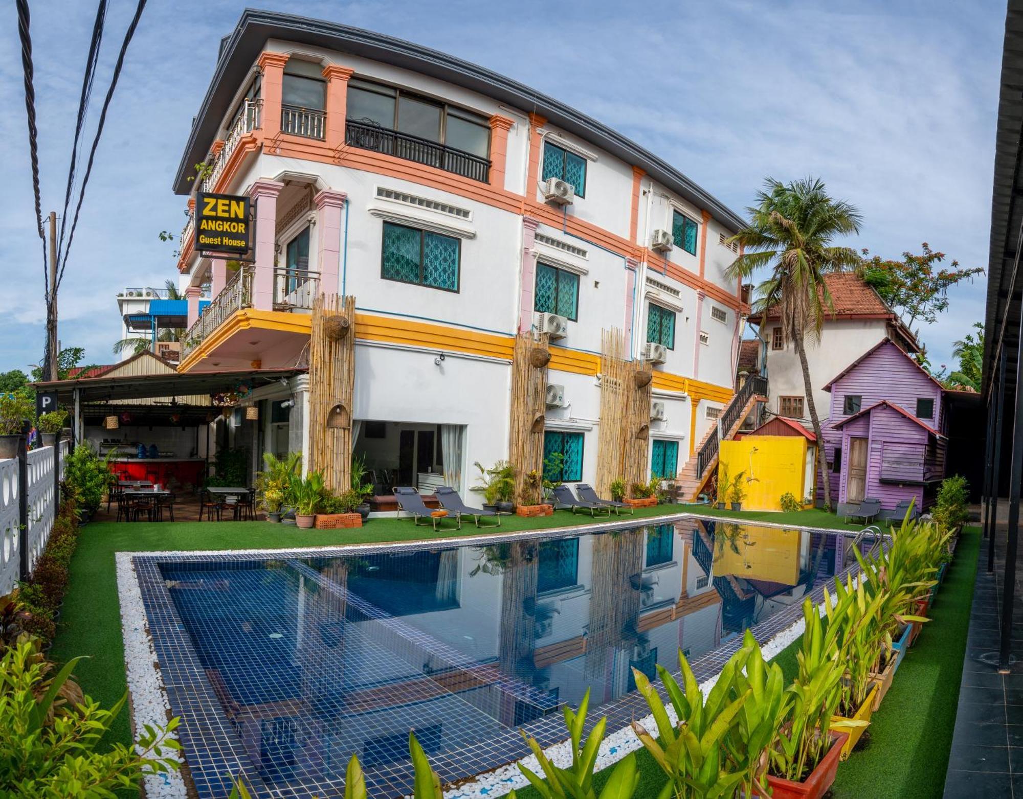 Zen Angkor Guest House Siem Reap Exterior foto